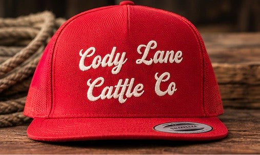 Red Script Hat